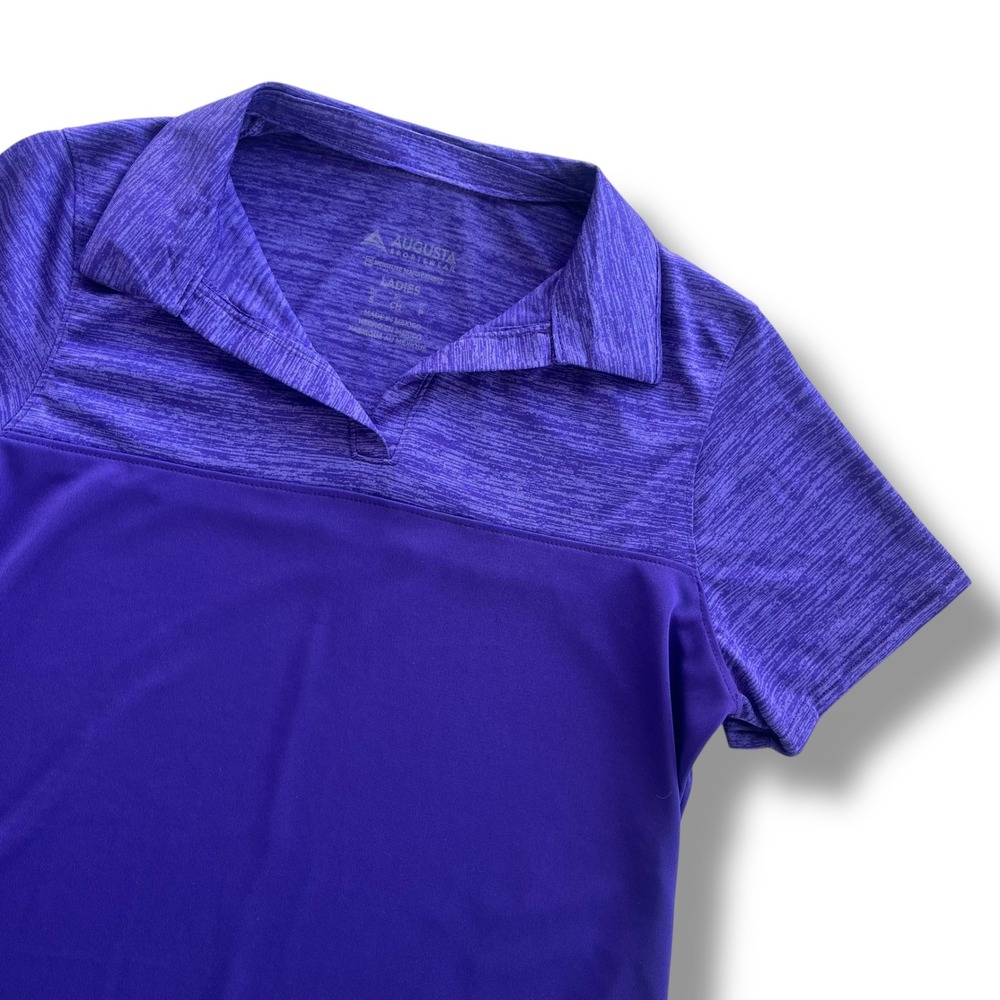 Augusta Sportswear Ladie S Purple Shadow Tonal Heather Sport Short Sl Polo Shirt